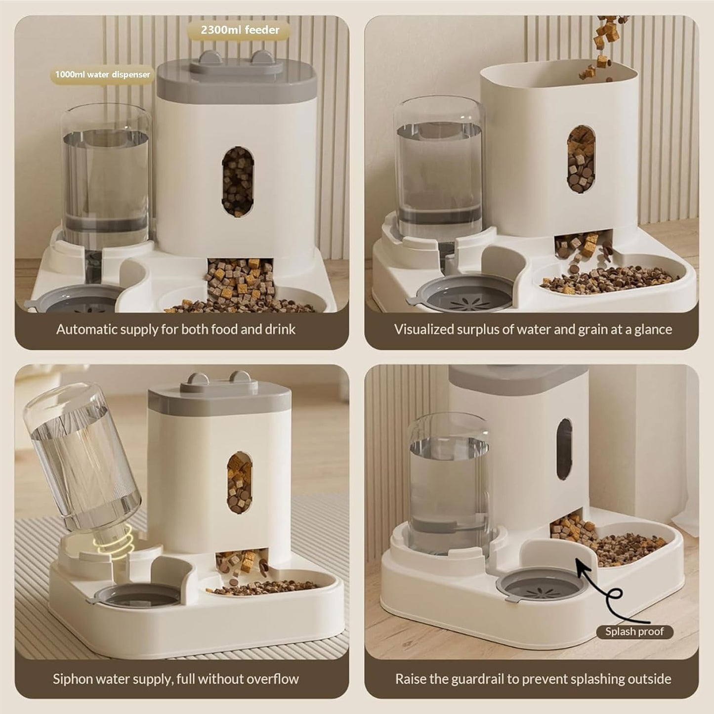 Automatic Cat and Dog Feeder & Water Dispenser