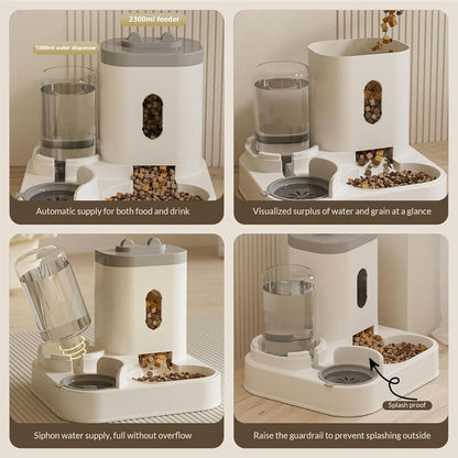 Automatic Cat and Dog Feeder & Water Dispenser